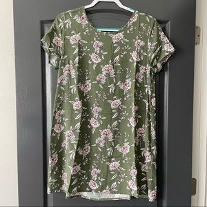 Forever 21 | Green Floral Mini Dress
